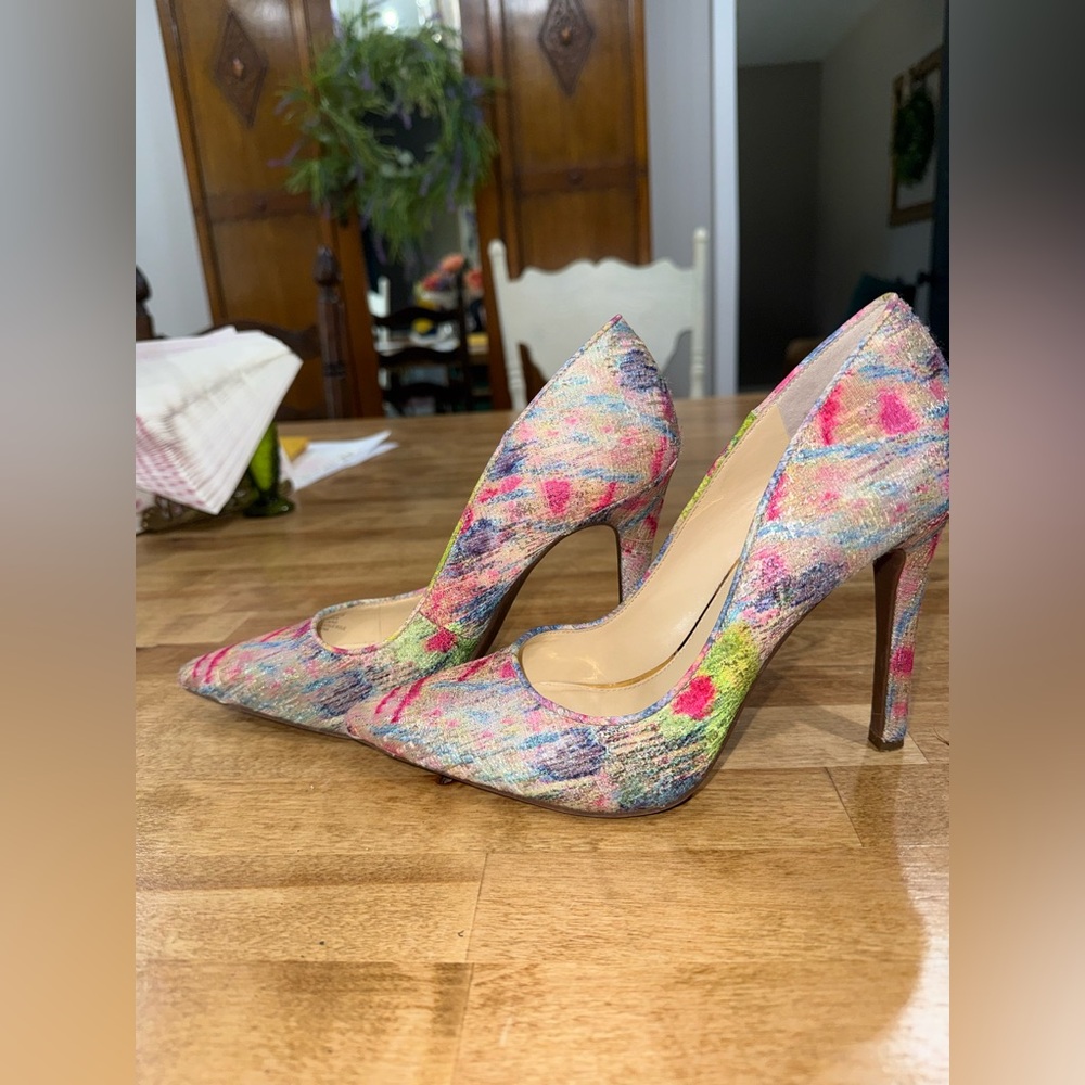 Colorful Women's Jessica Simpson heels. Perfect for spring and Easter.